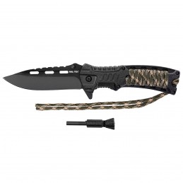 Mil-tec folding knife Paracord Camo