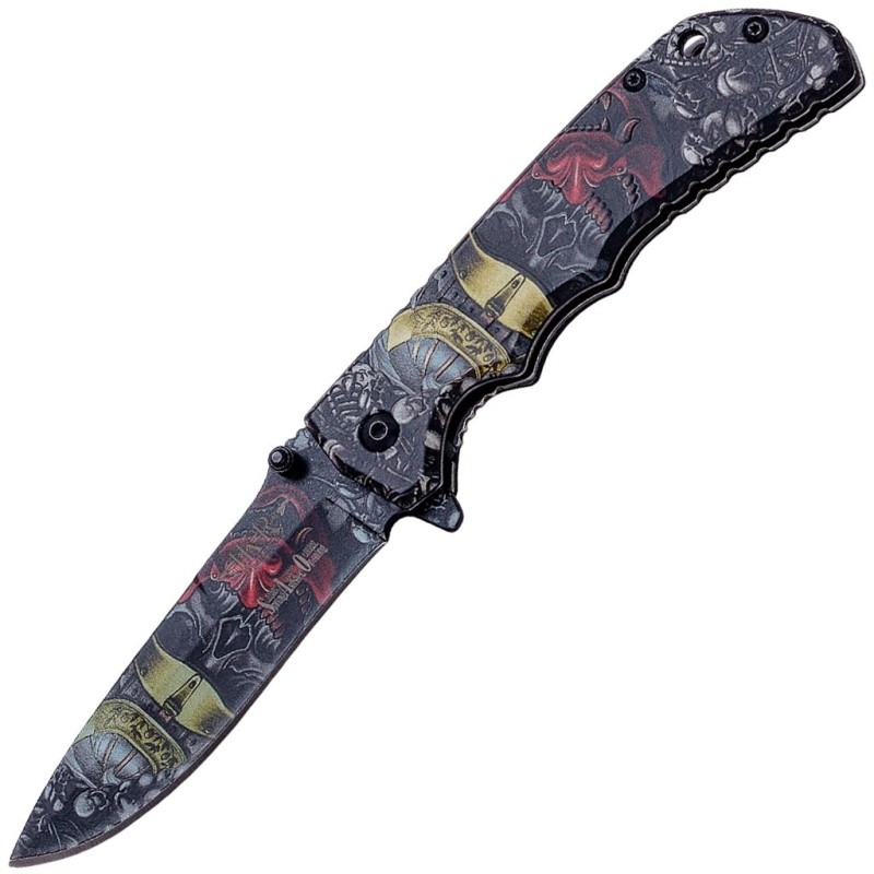 Joker Skull Warrior folding knife